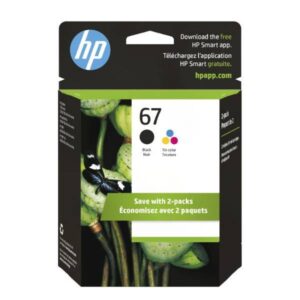 HP 67 2-pack Black/Tri-color Original Ink Cartridges